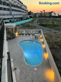 White & Blue Beachfront Luxury Villa - Image 3