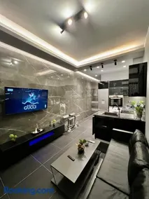Luxury Black and White Interior Apartments & Rooftop Terrace - Image 1