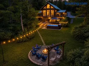 Heated Spa Pool and Golf Sim plus Hot Tub and Game Room in Hocking Hills - Image 1