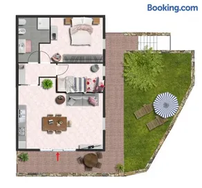 Appartement avec terrasse, piscine et jardin - Image 5