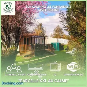 Mobile home 6P XL Climatisation TV WIFI parcelle XXL au calme - Image 1