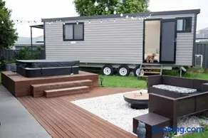 Havenly Stay A Tiny Home Central Location with Firepit & Spa - Image 1