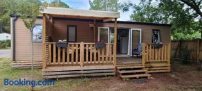 Mobilhome 6 personnes climatisation, TV, lave-vaisselle, 2 salle de bain, 3 chambres au camping Les Vignes à Lit-et-Mixe dans les Landes avec piscine, - Image 4