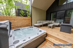 Entracte Spa prive Vue sur le boise Chalet premium pour 10 personnes - Image 3