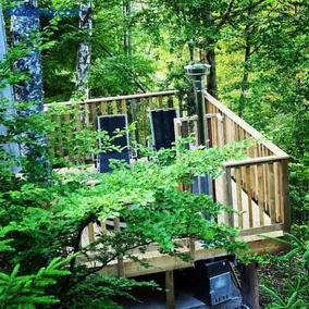 Treehouse Stay with Wood-Fired Hot Tub & Nature! - Image 4