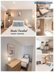 PRESTIGELOC - 3 Studios au Choix - 2 avec Sauna privé gratuit, 1 avec 3 Couchages, Centre-ville - Image 2