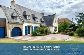 Pradic 15 personnes , Cheminée , Jardin , Plage à pied - Image 1