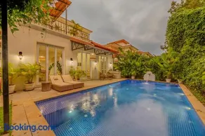 ELIVAAS Signature Elysium Villa Portuguese-Inspired 3-BHK Villa With Pool & Gazebo near Vagator Beach - Image 1