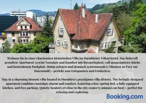 CROWN LIVING Villa Schillerstraße Dornbirn - Historisches Wohnen, nostaltigsches Apartment, ideal für Feriengäste und Geschäftsreisende, Parkplatz, zentrumsnah, Self Check-in - Image 2