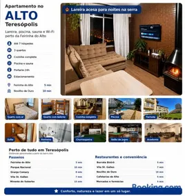 Apartamento com Lareira a 5 Min da Feirinha do Alto - Piscina e Sauna - Image 1