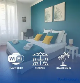 Superbe Appartement 2 pièces Lumineux, Proche de la plage, Climatisé - Image 1