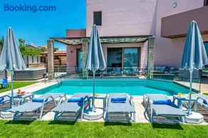 Villa Anthi, a modern villa with salted water pool,hot tub & BBQ! - Image 1