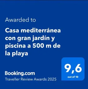 Casa mediterránea con gran jardín y piscina a 500 m de la playa - Image 1