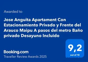 Jose Anguita Apartament Estacionamiento Privado Frente del Arauco Maipu A pasos del metro Baño privado - Image 2