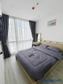 Bangkok River view in The Clev Riverline Condo - Image 3