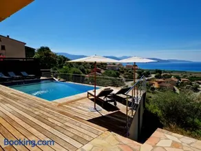 Modern villa 5 double bedrooms, new AC, private pool and stunning view 800 m from beach - Image 2
