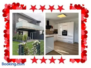 Ruhig gelegene EG-Neubauwohnung & Garten, überdachte Terrasse, Insektenschutz, Fußbodenheizung, EBK für max 7 Personen - Image 1