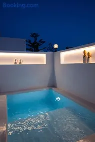 Sea Whisper Suites with private Cycladic patio and heated pool - sea side - Image 3