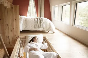 Bains de forêt - Lodge Cosy & Spa - Chambre