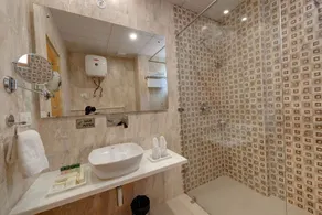 Regenta Place Green Leaf Manali- A Centrally Heated Resort - Badezimmer