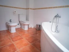 casa con jardin y barbacoa en el palmar solo aceptamos parejas y familias - Salle de bain