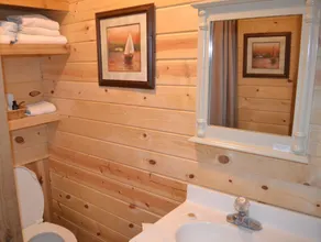 AJ's Lodge and Oven - Badezimmer