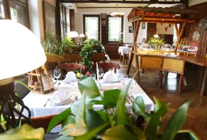 Camera condivisa con sauna, giardino e barbecue | Vista sul giardino - Ristorante