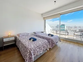 Studio Apartment on 13th Floor with balcony terrace - Chambre
