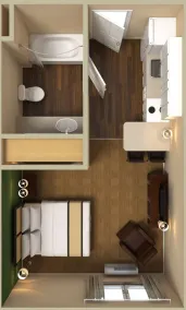 Extended Stay America Select Suites - Chicago - Naperville - East - Rom