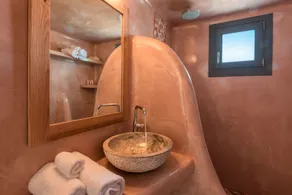 Aspronisi Luxury Villa with Caldera View - Bad