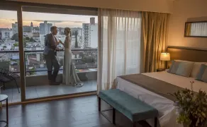 Mulen Hotel Tandil - Ausblick vom Zimmer