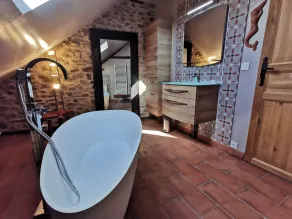 Maison d'hôtes Les jardins Saint Eloi - Badeværelse