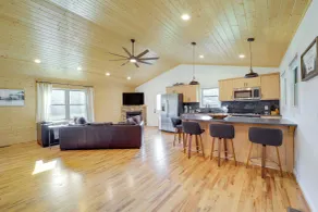 Peaceful Purlear Vacation Rental w/ Creek Access! - Interior