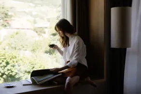 Hotel Schwarzschmied, a Member of Design Hotels - Vue de la chambre