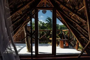 Eco Bañitas Tulum - Ausblick vom Zimmer