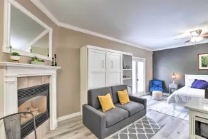 Peaceful Midway Studio w/ Mountain + Golf Views! - Interior