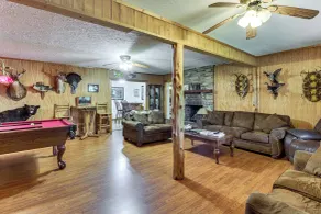 Fire Pit, Patio, Views! Group Lodge in Cheaha Mtns - Innenbereich