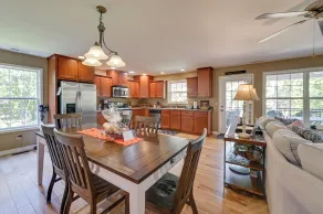 Lakefront Gilbertville Haven w/ Private Boat Dock! - Interiør
