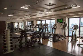 Spacious + Modern Studio in JLT - Sleeps 3 - Salle de remise en forme