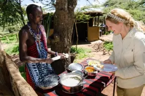 Maji Moto Maasai Cultural Camp - Restaurant