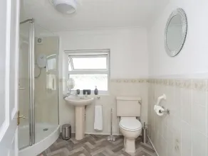 Casa rural apta para familias con barbacoa y jardín | Vistas a la playa | Admite perro - Baño