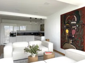 Modernes Apartment mit wunderschönem Rheinblick - Habitación