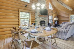 Trail Access! Up North Family Cabin Near Lake - Interior