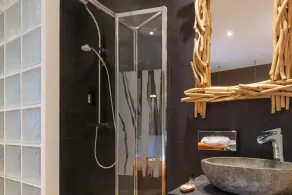 Hotel Aux Terrasses - Bathroom