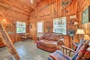 Hand-Built 'Black Fork Cabin 2' w/ Fire Pit! - Interior