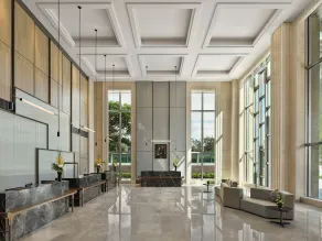 Shanghai Marriott Hotel Yangpu Riverside - Recepción