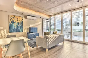 One Bedroom with Balcony and City views - Opholdsområde