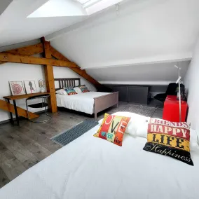 Gîte de Chérisey avec jardin - Chambre