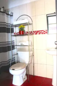 Apartment with blacony and sea view - Badrum