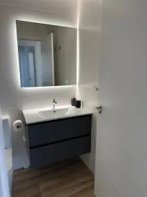 Apartment mit Terrasse, Pool und Grill | Wasserblick - Badezimmer